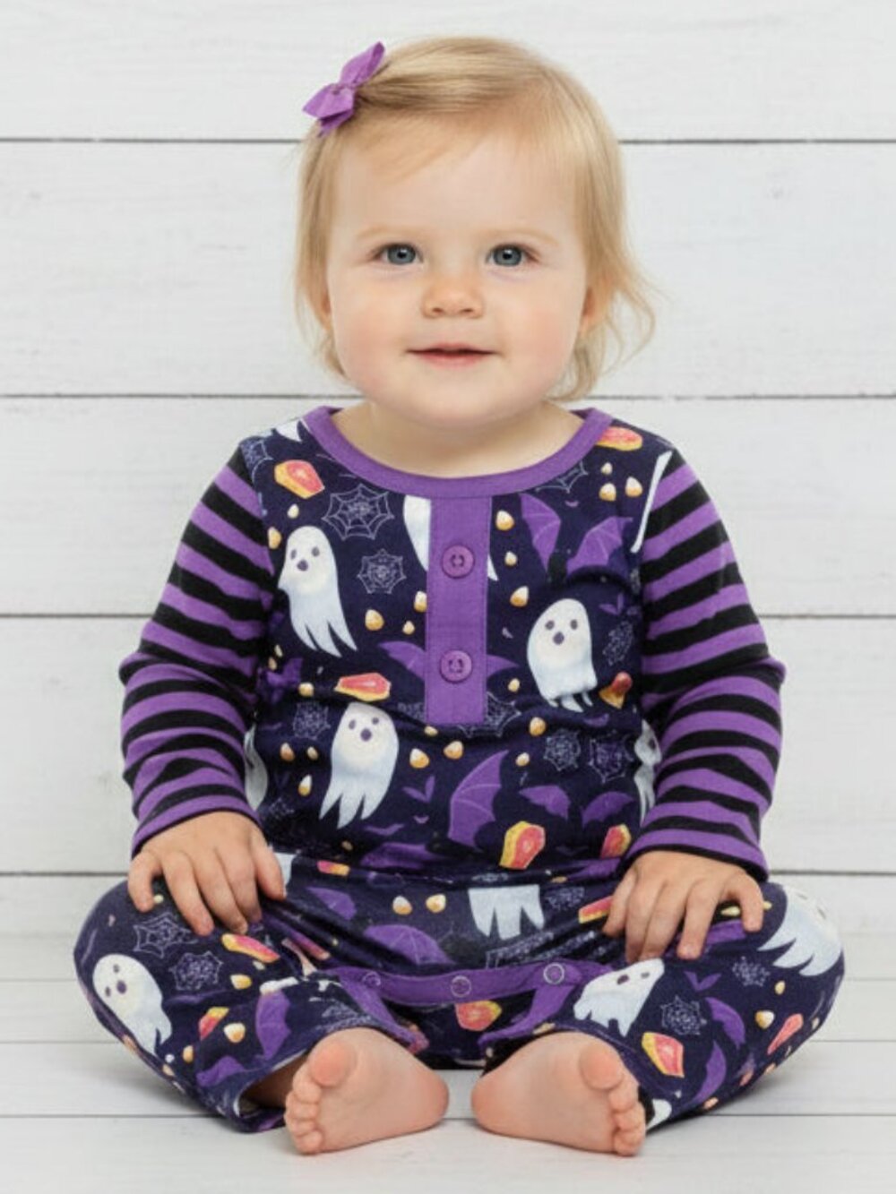 Bats & Ghosts Purple Romper, Baby, Infant, unisex, NWT